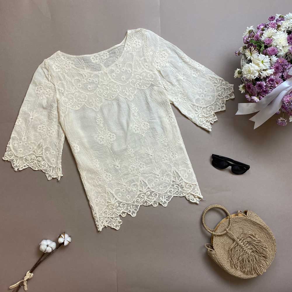 شومیز تمام گلدوزی زنانه